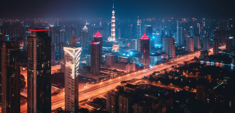 上海夜景城市建筑上海外滩摩天大厦城市夜景全景摄影建筑摄影城市摄影,高清,摄影图,摄影图片,图片大全,摄影图免费下载